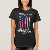 Força Aérea Americana Veteranos 4 de julho t shirt