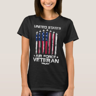 Camiseta Força Aérea Americana Veteranos 4 de julho t shirt