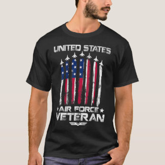 Camiseta Força Aérea Americana Veteranos 4 de julho t shirt
