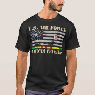 Camiseta Força Aérea Americana Vietnã Veterano USAF Veteran