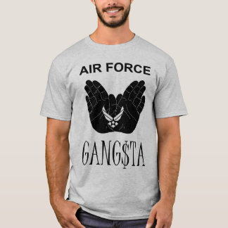 Camiseta Força aérea cinzenta Gangsta
