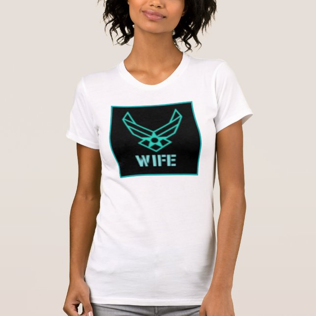 Camiseta força aérea da esposa (Frente)
