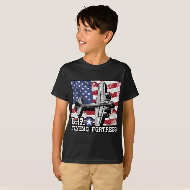 Camiseta Força aérea do avião do bombardeiro WW2 da (Frente Completa)