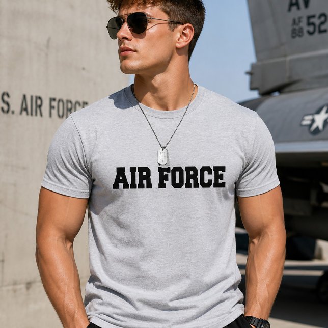 Camiseta Força Aérea Minimalista Simples (Simple Minimal Air Force T-Shirt)