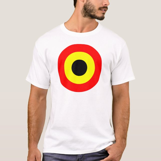 Camiseta Força aérea Roundel de Bélgica (Frente)