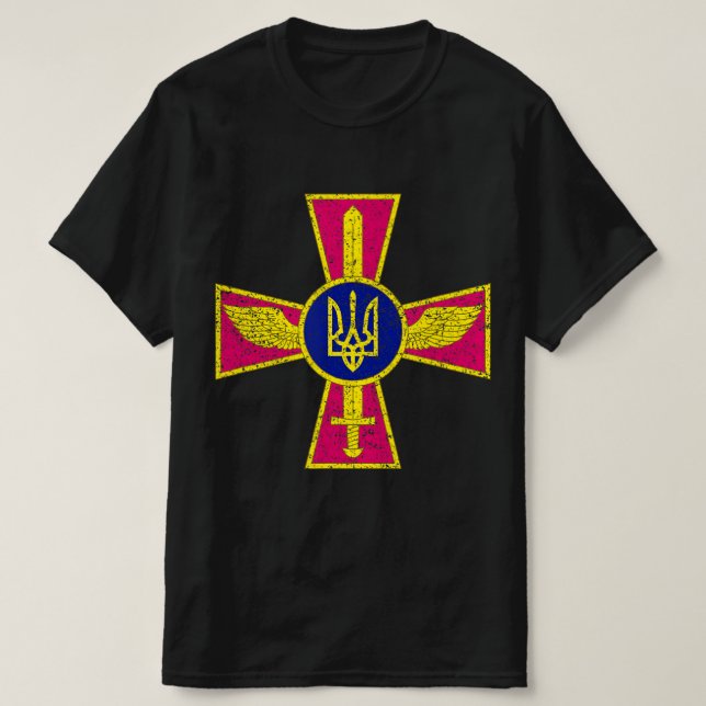CAMISETA FORÇA AÉREA UCRANIANA EMBLEMA FORÇAS ARMADAS UCRÂN (Frente do Design)