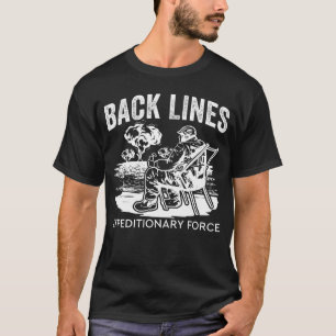 Camiseta Força de Cadeira Expeditiva das Linhas Traseiras
