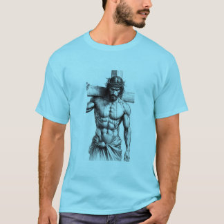 Camiseta Força de Crucificação - Jesus Carregando a Cruz