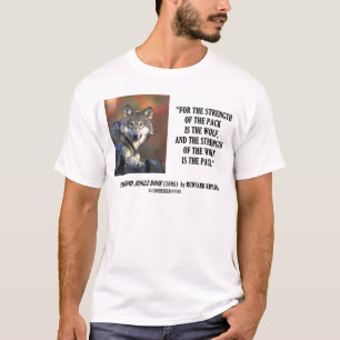 Camiseta Força de Rudyard Kipling das citações do lobo d