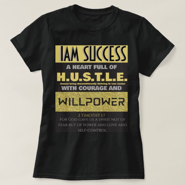 CAMISETA FORÇA DE VONTADE (Frente do Design)