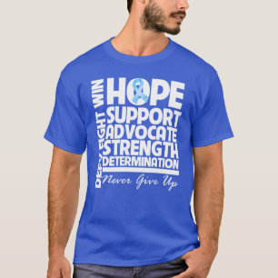 Camiseta Força do apoio da esperança do cancro da prósta