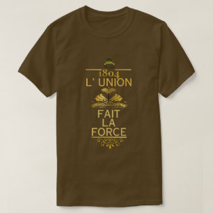 CAMISETA FORÇA DO LA DA UNIÃO FAIT DE L (OURO)