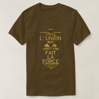 CAMISETA FORÇA DO LA DA UNIÃO FAIT DE L (OURO)