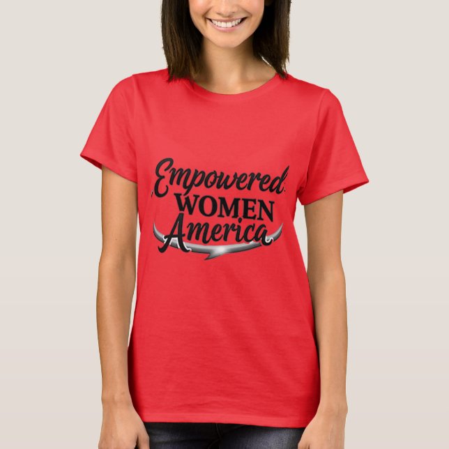 Camiseta Força e unidade: T-Shirt empoderada para mulheres (Frente)