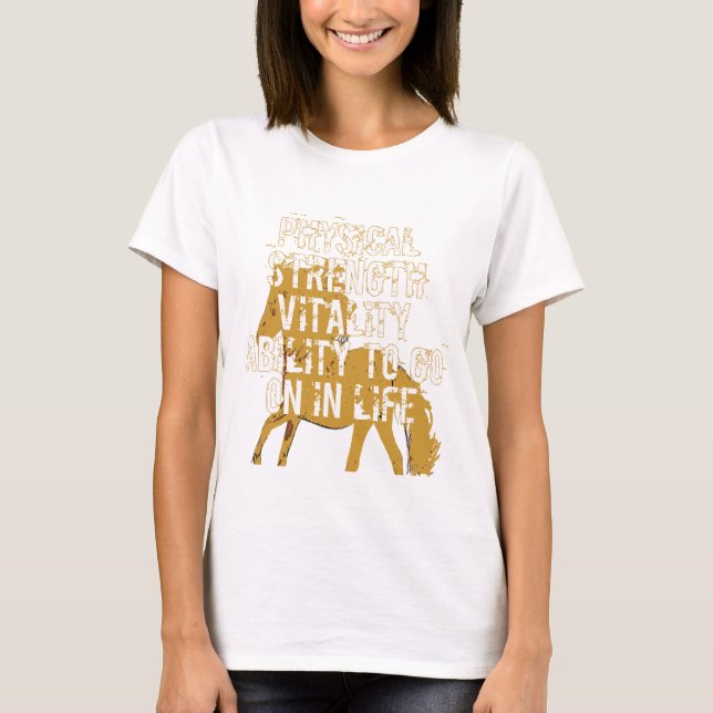 Camiseta força física capacidade de vitalidade (Frente)
