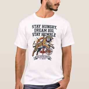 Camiseta Força Honra Integridade Tigre Permaneça Faminto So
