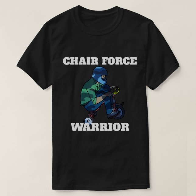 Camiseta Força Militar Parody Engraçada Um T-Shirt (Frente do Design)