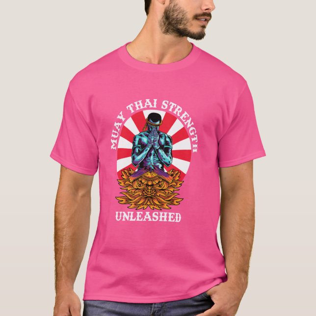 Camiseta Força Muay Tailandesa Liberada - Artes Marciais Tr (Frente)