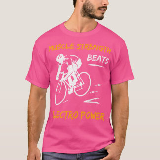 Camiseta Força muscular bate motociclista de potência elétr