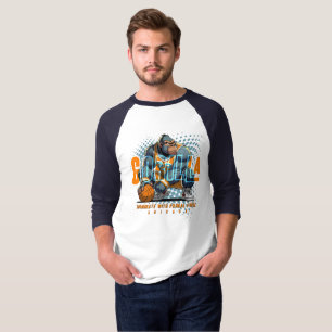 Camiseta Força Primária do Basquete Capa Men 3/4