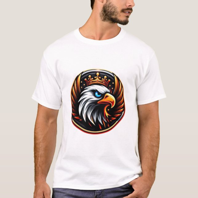 Camiseta Força Real da Águia e Majestade Confortável (Frente)