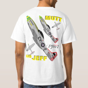 Camiseta Força Scouting de Pfive1 P-51 "vira-lata e Jeff" ó