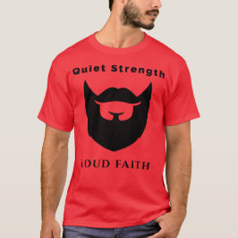Camiseta Força silenciosa e alta fé - Poder espiritual negr