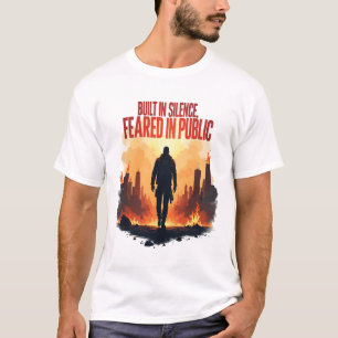 Camiseta Força Silenciosa - Tee Quadrado Gritty Cyberpunk