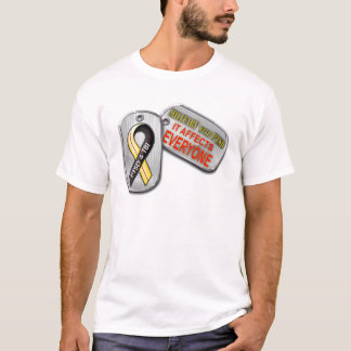 Camiseta Forças armadas com logotipo de PTSD