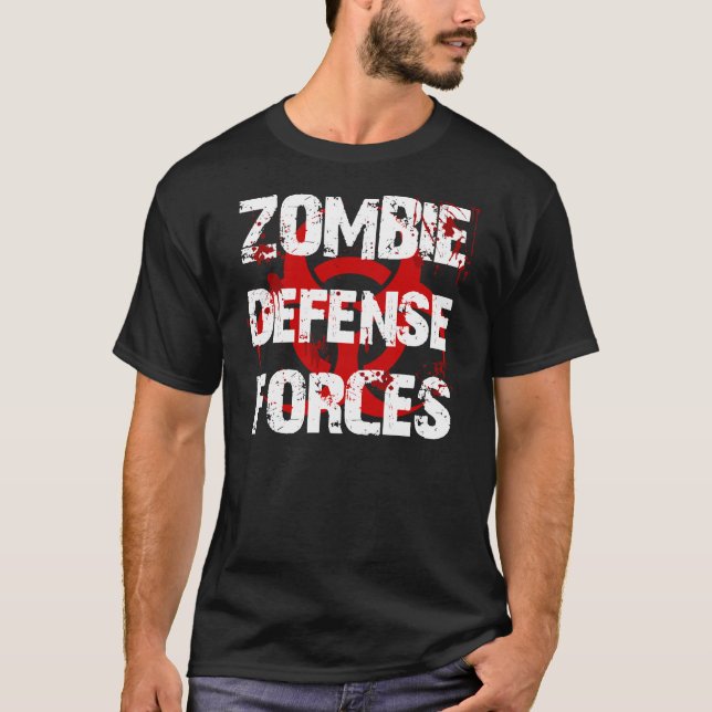 CAMISETA FORÇAS DE DEFESA DO ZOMBI (Frente)
