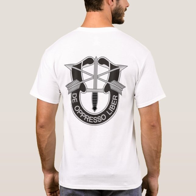 Camiseta Forças Especiais SF De Oppresso Liber (Verso)