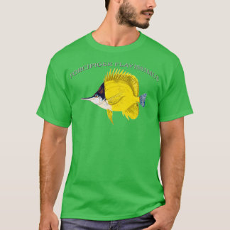 Camiseta Forcipiger flavissimus Amarelo Longnose Butterflyf