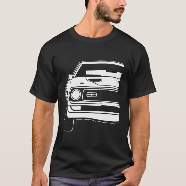 Camiseta Ford Mustang 1971 a 1973 Mach 1 1 (Frente)