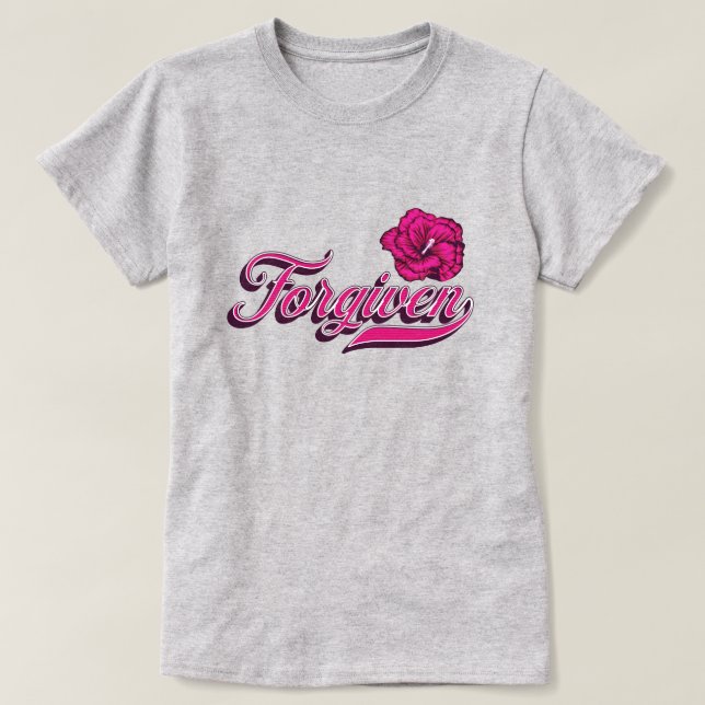 Camiseta Fordado Hibiscus (Frente do Design)
