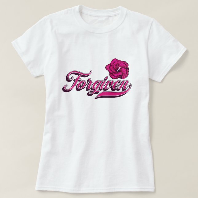 Camiseta Fordado Hibiscus (Frente do Design)