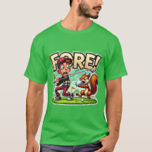 Fore! Design de Golfe Hilário para Homens