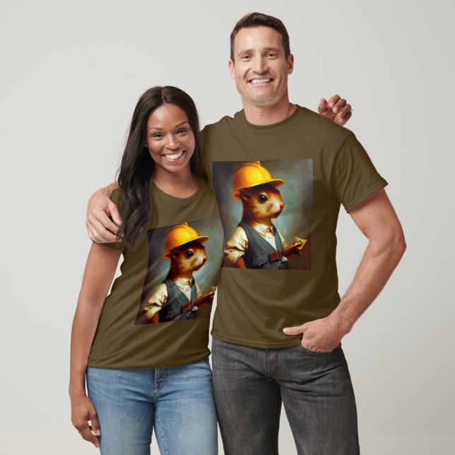 Camiseta Foreman de Construção de Esquilo (Unissex)