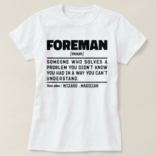 Camiseta Foreman Noun Definition Professional Padre Funny