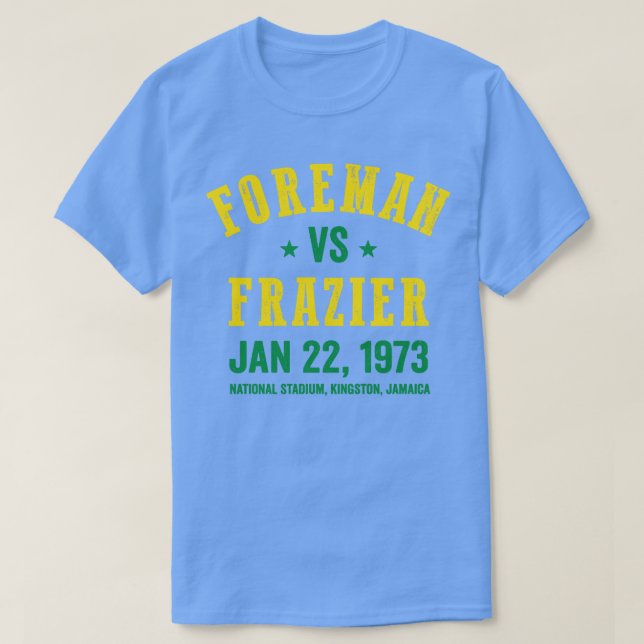Camiseta Foreman vs Frazier Boxing (Frente do Design)