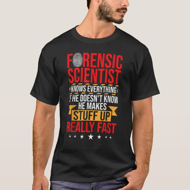 Camiseta Forensic Psychology Forensic Detective Forensic Sc (Frente)