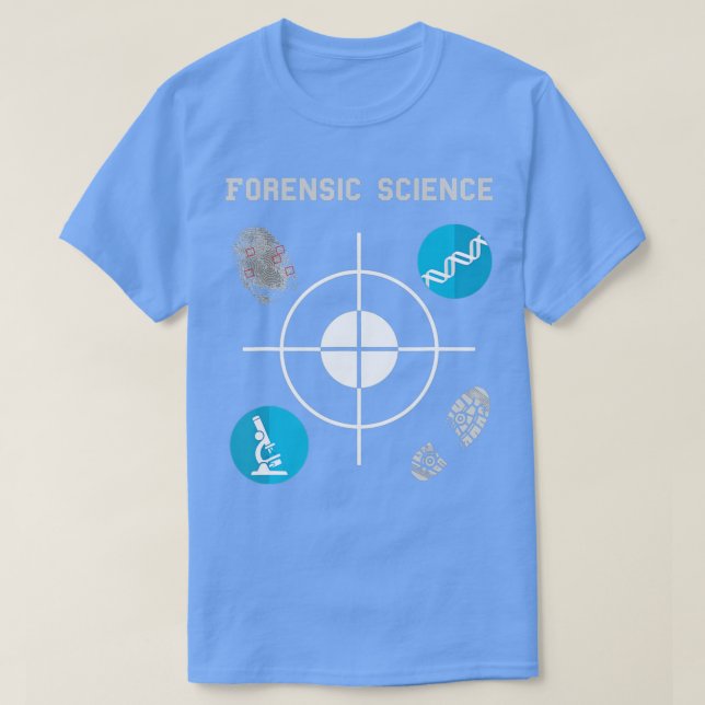 Camiseta Forensic Science  Crime Scene Evidence  (Frente do Design)