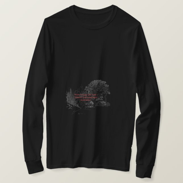 Camiseta Forest Landscape Art -Serene Woodland Illustration (Frente do Design)