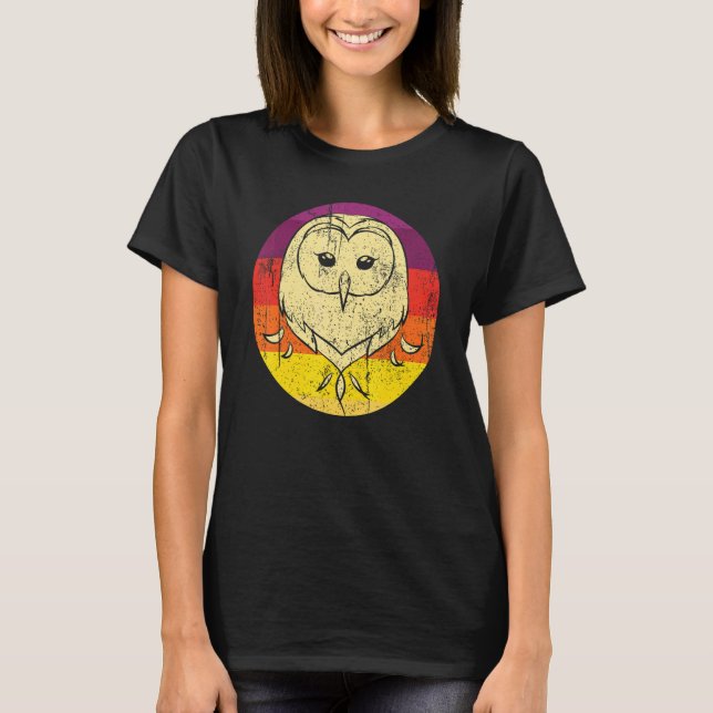 Camiseta Forest Owl Wise Bird Retro Owl 1 (Frente)