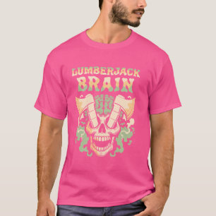 Camiseta Forester Skull - Logger Timberjack Lumberjack Brai