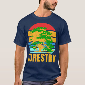 Camiseta Forestry Vintage Retro