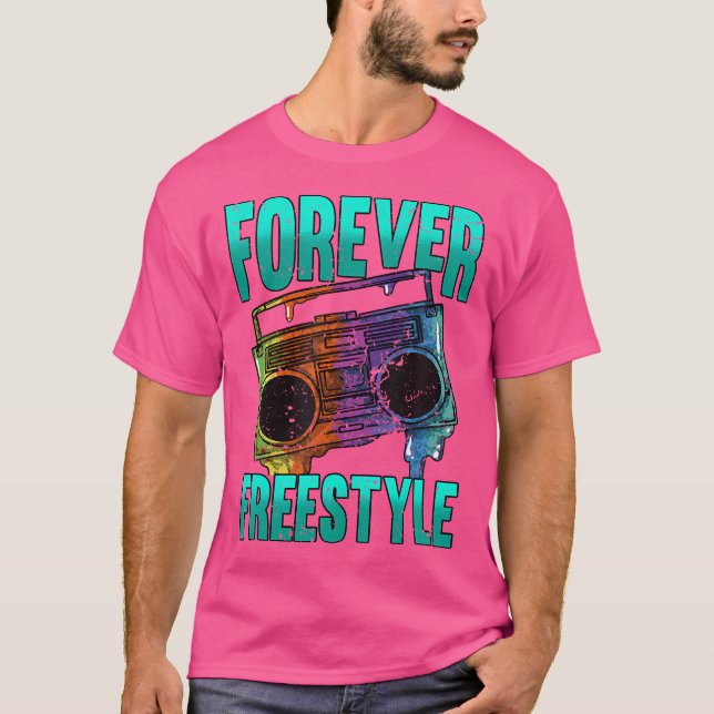 Camiseta Forever Freestyle Hip Hop Old School Boombox (Frente)