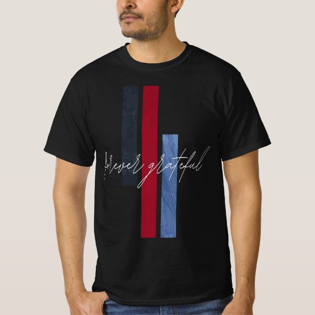 Camiseta Forever Grateful – Elegant Minimalist Design (Frente)