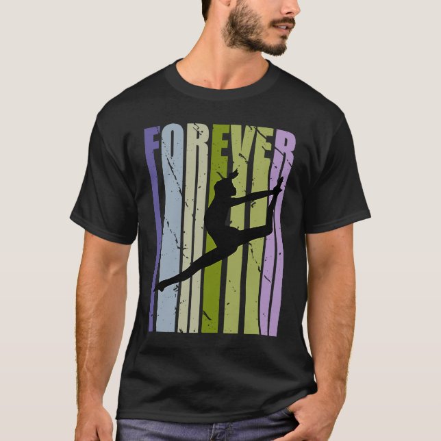Camiseta Forever Retro Dance Motivational Inspiring Cute Co (Frente)