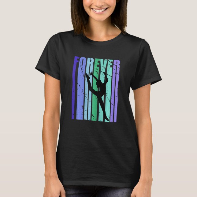 Camiseta Forever Rhythmic Gymnastics Text Distressed Word (Frente)