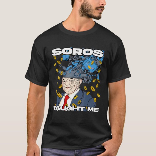 Camiseta Forex Trader da Cripto de Ações George Soros (Frente)